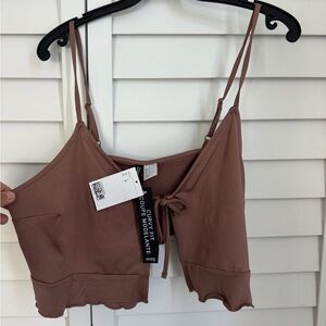 H&M Brown Crop Top